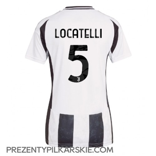 Stroje piłkarskie Juventus Manuel Locatelli #5 Koszulka Podstawowej dla damskie 2024-25 Krótki Rękaw